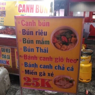 Thực đơn- Quán Ăn Chị Trâm - Canh Bún, Bún Riêu & Bún Mắm