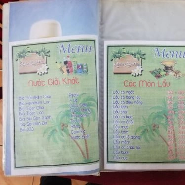 Thực đơn- Quán Ăn Gia Đình Cây Dừa