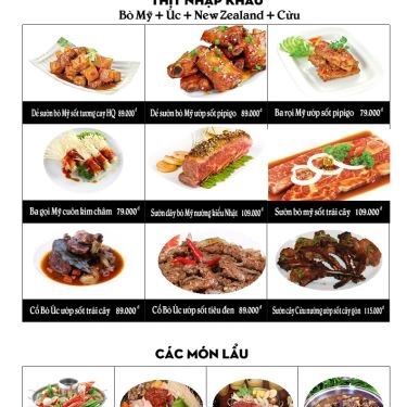 Thực đơn- Quán Ăn Quán Cây Gòn - BBQ & Hot Pot