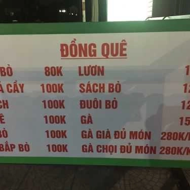 Thực đơn- Cây Xoài Quán - Hải Sản & Lẩu Nướng