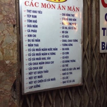 Thực đơn- Quán Ăn Quán Cháo 211