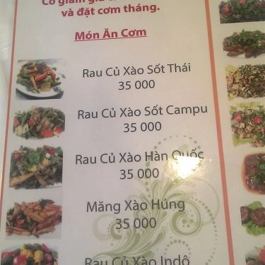 Thực đơn- Quán Ăn Quán Chay SKLV