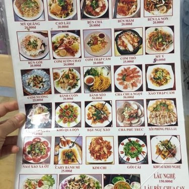 Thực đơn- Quán Ăn Quán Chay Tâm Phúc