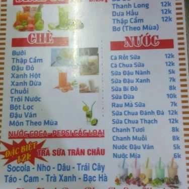 Thực đơn- Quán Ăn Ăn Vặt 169
