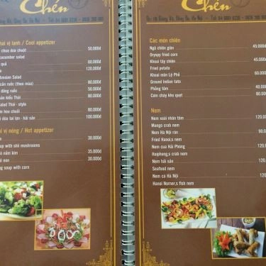 Thực đơn- Quán Ăn Quán Chén - Ẩm Thực Việt Nam