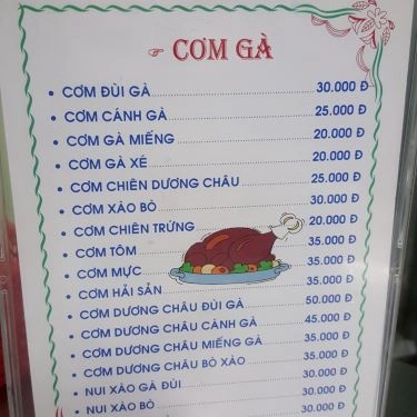 Thực đơn- Quán Ăn Quán Cô Chín - Chợ Xóm Chiếu