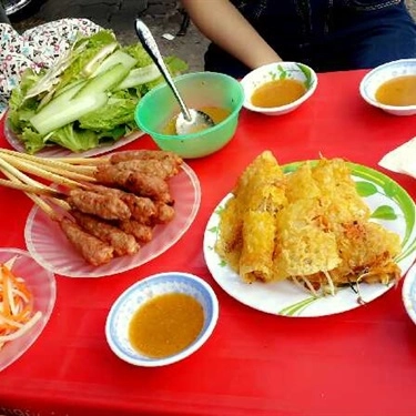 Món ăn- Quán Ăn Cô Mười - Bánh Xèo - Nem Lụi & Bún Thịt Nướng