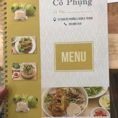 Thực đơn- Quán Ăn Quán Cô Phụng Cà Mau - Đặc Sản Quê Nhà