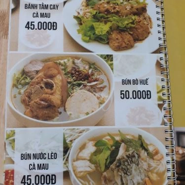 Thực đơn- Quán Ăn Quán Cô Phụng Cà Mau - Đặc Sản Quê Nhà