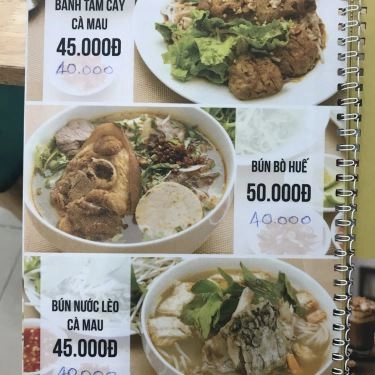 Thực đơn- Quán Ăn Quán Cô Phụng Cà Mau - Đặc Sản Quê Nhà