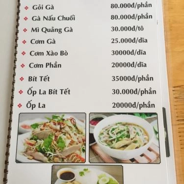 Thực đơn- Quán Ăn Quán Cô Tuý 2 - Bánh Khoái & Bò Lá Lốt