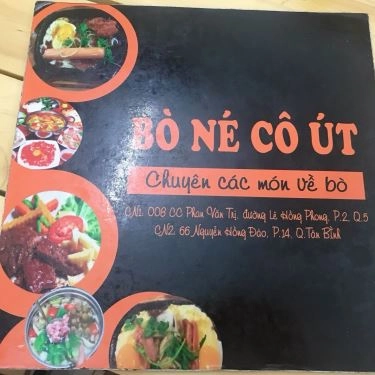 Thực đơn- Quán Ăn Quán Cô Út - Bò Né - Nguyễn Hồng Đào