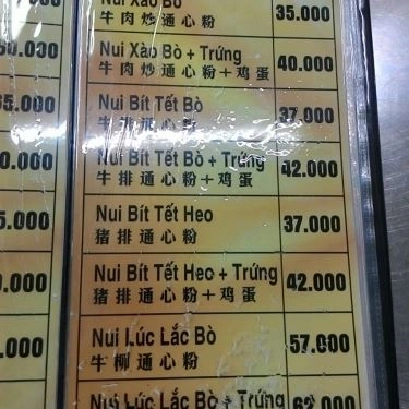 Thực đơn- Quán 239 - Quán Ăn Bình Dân