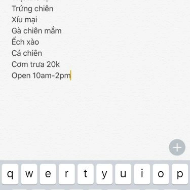 Thực đơn- Quán Ăn Cơm Bình Dân - 269 Đường Số 5