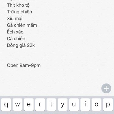 Thực đơn- Quán Ăn Bình Thuận - Cơm Bình Dân