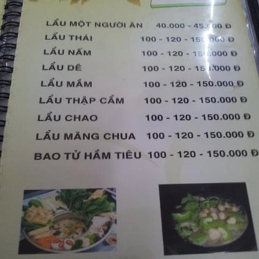 Thực đơn- Quán Ăn Bảo Như - Cơm Chay