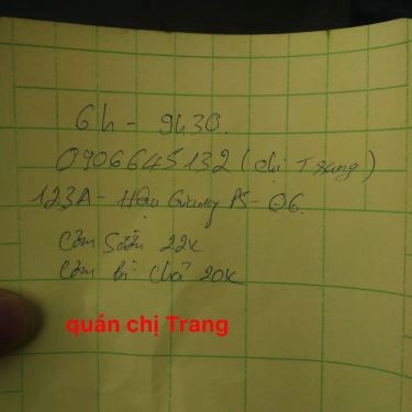Tổng hợp- Quán Ăn Cơm Tấm Chị Trang