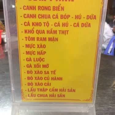 Thực đơn- Quán Ăn Quán Cơm Dìn Ký