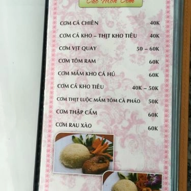 Thực đơn- Quán Ăn Quán Cơm Sơn Hào