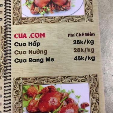 Thực đơn- Quán Ăn Quán Cua.Com - Cua Cà Mau