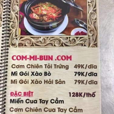 Thực đơn- Quán Ăn Quán Cua.Com - Cua Cà Mau
