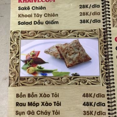 Thực đơn- Quán Ăn Quán Cua.Com - Cua Cà Mau