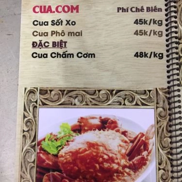 Thực đơn- Quán Ăn Quán Cua.Com - Cua Cà Mau