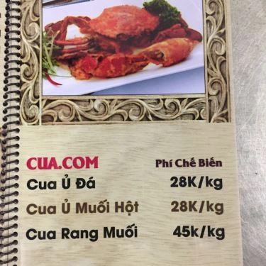 Thực đơn- Quán Ăn Quán Cua.Com - Cua Cà Mau