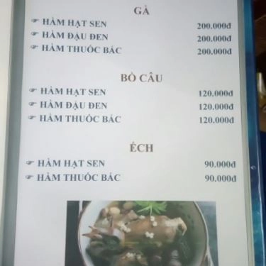 Thực đơn- Quán Ăn Đàng Hoàng - Gà Tre Đèo Le