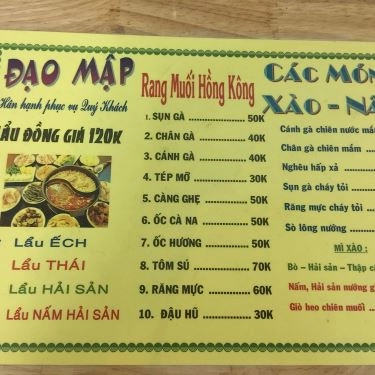 Thực đơn- Quán Ăn Quán Đạo Mập - Ốc, Lẩu & Nướng - Hoàng Sa