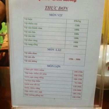 Thực đơn- Quán Ăn Quán Đèn Lồng - Các Món Lẩu