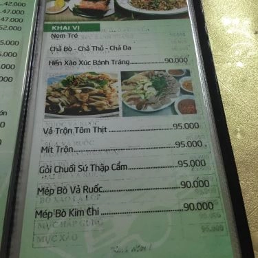 Tổng hợp- Quán Ăn Quán Đông Ba - Trần Huy Liệu