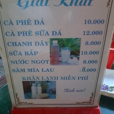 Thực đơn- Quán Ăn Quán Đức - Bún Chả Cá Đà Nẵng