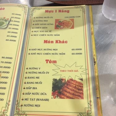 Thực đơn- Quán Ăn Quán Duyên Cua - Các Món Cua & Hải Sản