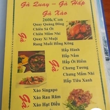 Thực đơn- Quán Ăn Quán Gà H2K