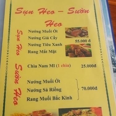Thực đơn- Quán Ăn Quán Gà H2K