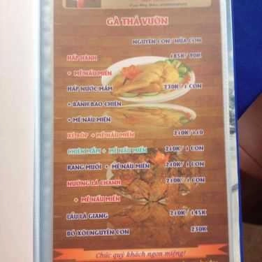 Thực đơn- Quán Ăn Quán Gỗ - Lẩu & Nướng
