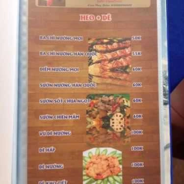 Thực đơn- Quán Ăn Quán Gỗ - Lẩu & Nướng