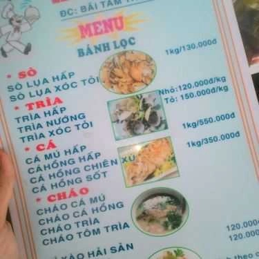Thực đơn- Quán Ăn Hải Dòng - Hải Sản Tươi Sống