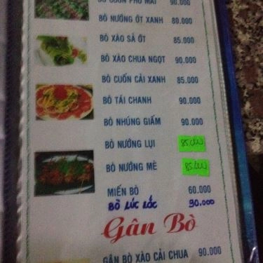 Thực đơn- Quán Ăn Hải Sản Hồng Gia