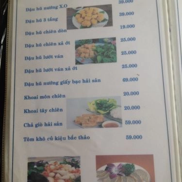 Thực đơn- Quán Ăn Quán Hải Sản Trúc Hào - Gò Dưa