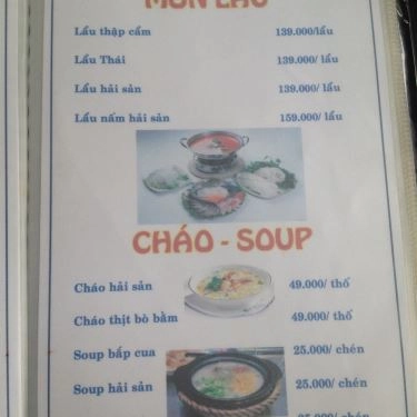 Thực đơn- Quán Ăn Quán Hải Sản Trúc Hào - Gò Dưa