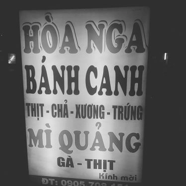 Thực đơn- Quán Ăn Hòa Nga - Bánh Canh & Mì Quảng