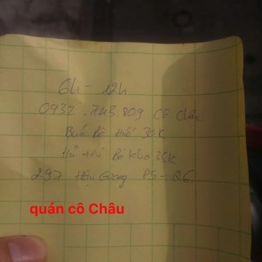 Tổng hợp- Quán Ăn Cô Châu - Bún Bò & Hủ Tiếu Bò Kho