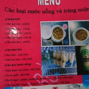 Thực đơn- Quán Ăn Quán Huế 2