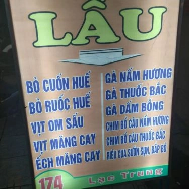 Thực đơn- Quán Ăn Quán Huế Đồng Khánh