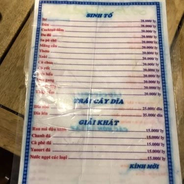 Thực đơn- Quán Ăn Quán Hương Thảo - Cháo Sườn Trứng Vịt Lộn