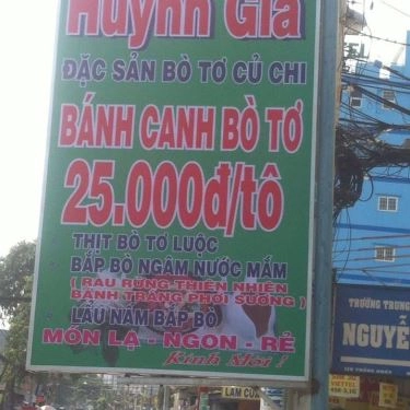 Tổng hợp- Quán Ăn Quán Huỳnh Gia - Bánh Canh Bò Tơ Gánh