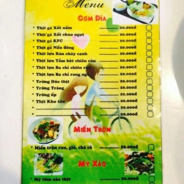 Thực đơn- Quán Ăn Quán Khoai - Cơm Đĩa, Đồ Ăn Nhanh