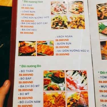 Thực đơn- Quán Khói - Lẩu & Nướng